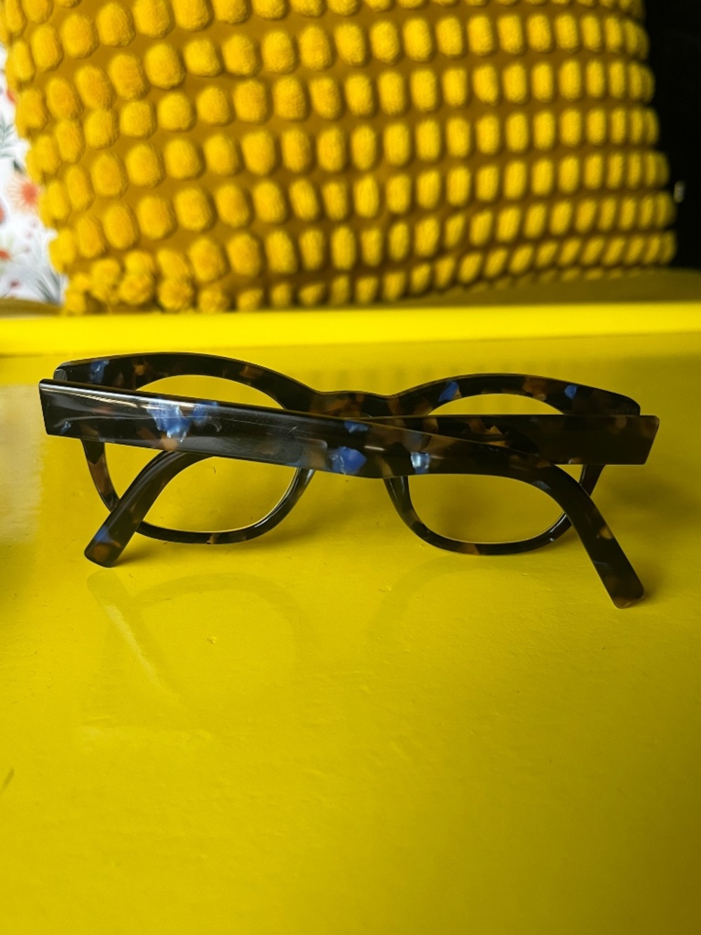Warby Parker Kimball "Tanzanite Tortoise" Brown/Blue Tortoise Frames, Unisex - Picture 3 of 9